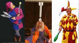 Juggling object balancing jesters