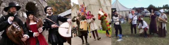 Medieval Musicians, perfect for creating the right atmosphere at a banquet